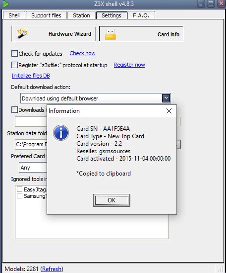 z3x card not detected